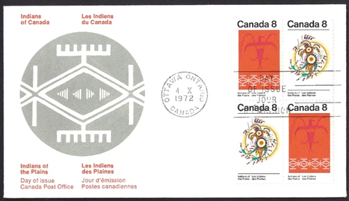 🍁Canada  #564a   "PLAINS INDIANS"    Brand New  1972 First Day Cover
