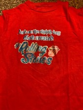 Vtg 70s Rolling Stones T Shirt Iron On Transfer