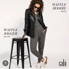 Cabi New NWT Waffle Jogger #4639 Gray XS - XXL Was $109