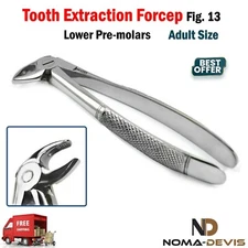 Dental Tooth Extraction Forceps Fig.13 Lower Teeth Removal Extracting Tools NEW
