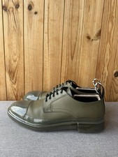 Dolce & Gabbana D&G Men’s Green Leather Shoes Dress Loafers Size 44 US 11 UK 10