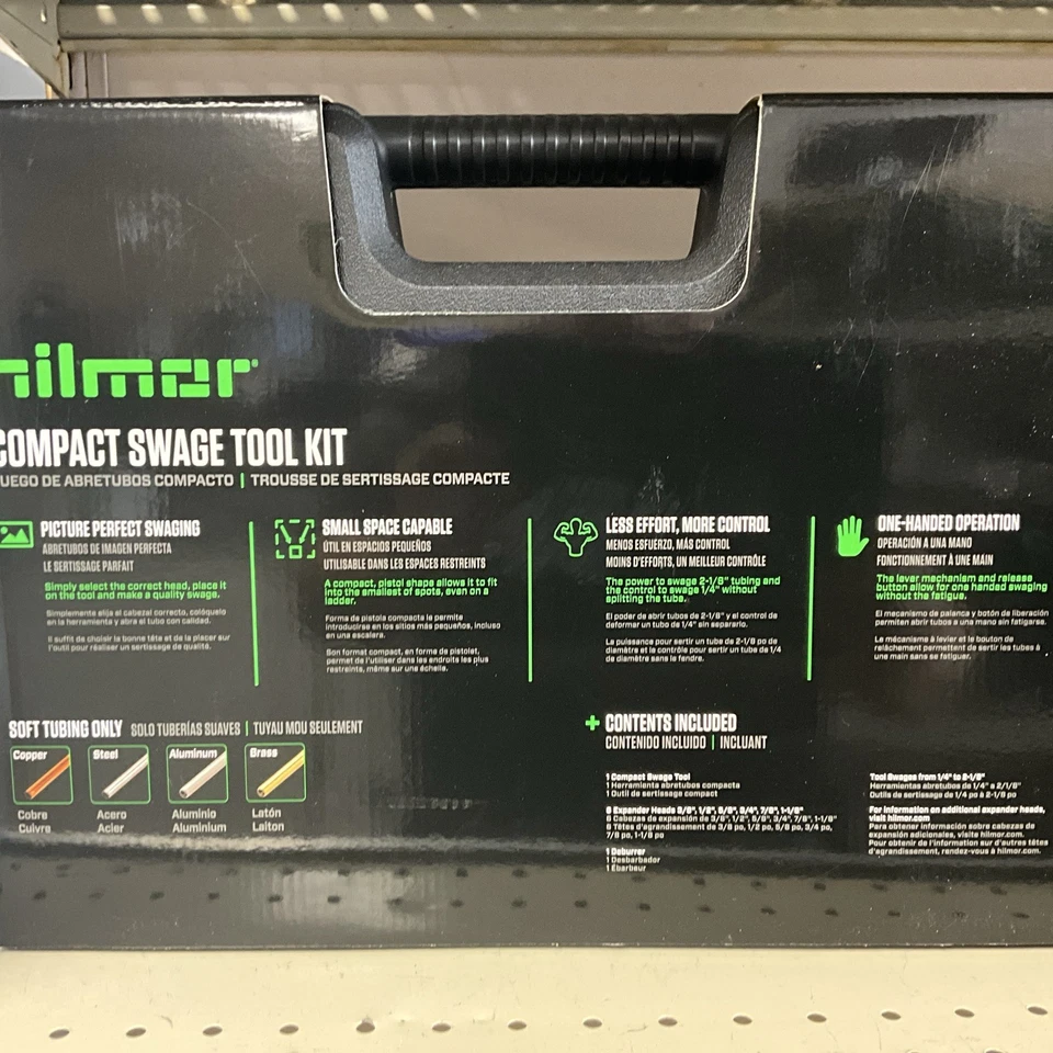 Hilmor Compact Swage Tool Kit 6 Expanders 3/8", 1/2", 5/8", 3/4", 7/8", & 1-1/8" - Image 4 of 4