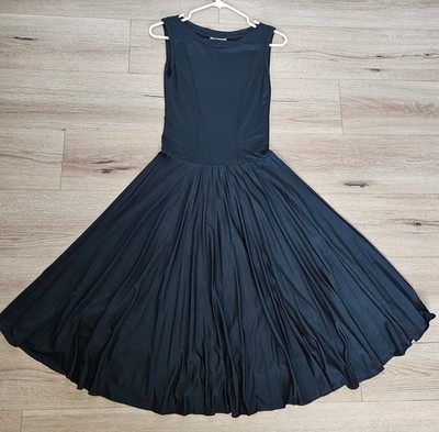 Classic Rampage Drop Waist Pleated Skirt Women s Gown Dress Small Long Stretch