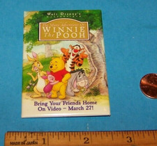 Disney Vintage Button Many Adventures Of Winnie The Pooh  Promotional Button