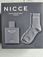 NICCE Original 01 Eau de Toilette 20ml Socks Gift Set Mens Black Fragrance r2179
