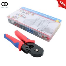 AWG 23-7 Ferrule Crimping Tool Kit 1200PCS Wire Terminals Crimp Connectors