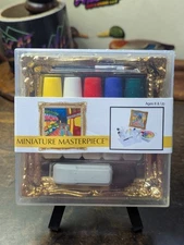Toysmith's Miniature Masterpiece ~ Color by Number Mini Prints 4" Frame + Paint