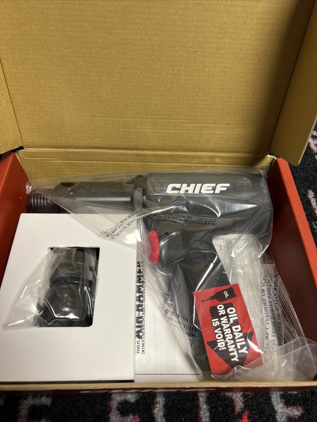 Chief Tools Professional Long Barrel Air Hammer Gun CH401LB