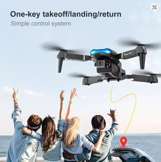 Drone 4K Professinal With 1080P Wide Angle HD Camera Foldable Helicopter WIFI - Image 3 of 3