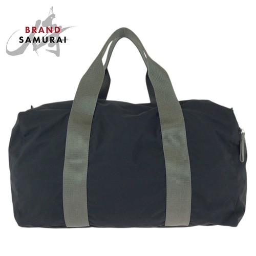 Excellent PRADA SPORTS Boston Bag, Travel Bag, Black, Gray, Silver Hardware,