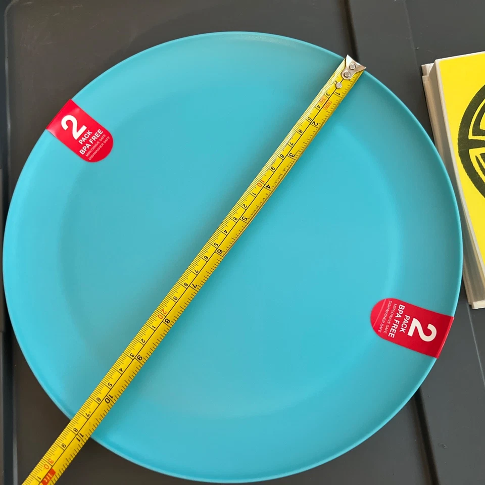 2x Placas de microondas de plástico para microondas de 10 pulgadas, 2/Paquete 2- Placas en total. Foto 2 de 3