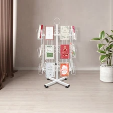 3tier 24 Pocket 360° Rotating Greeting Card Rack Retail Display Post Card Rack