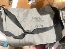 Messenger Gray Bag Computer Laptop with shoulder strap 15"Lx12"Wx3"D M15