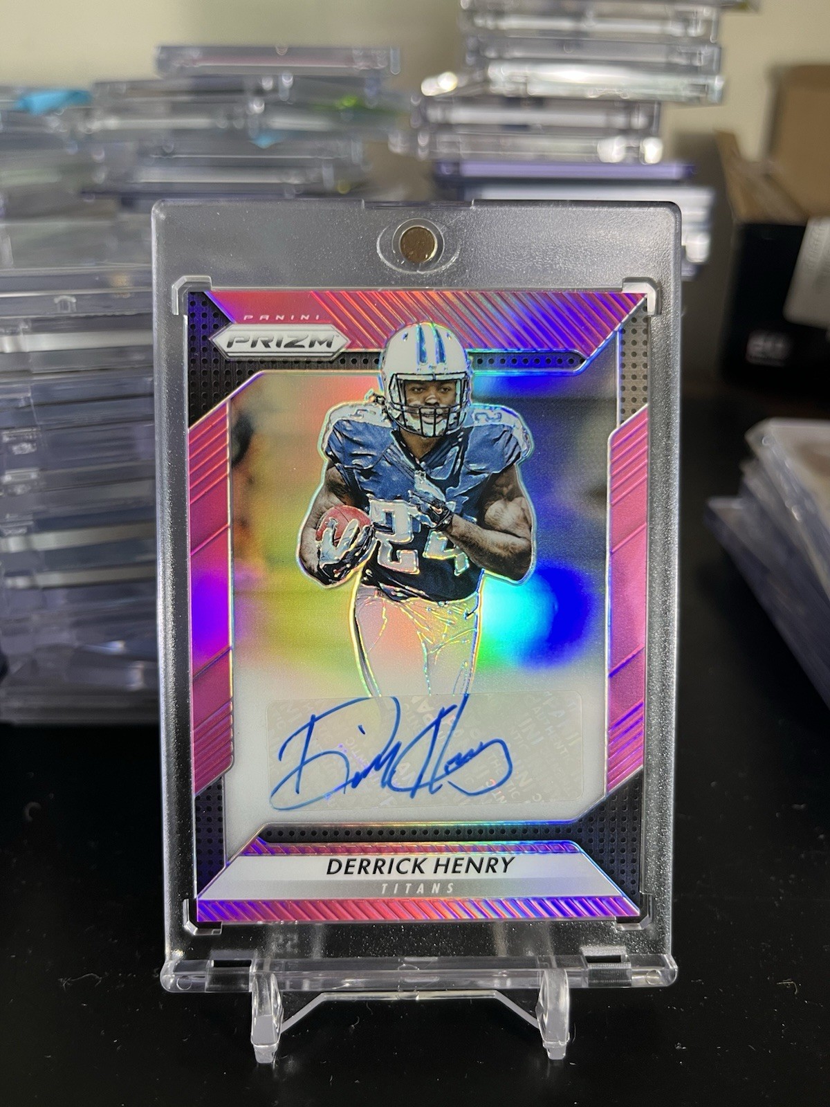 2016 Panini Prizm Rookie Autograph Derrick Henry #RA-DHR Pink Prizm SSP TITANS