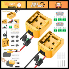 2 Pack Power Wheel Battery Adapter for 20V Batteries, Fuse Switch, DIY Ride-On