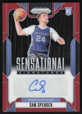2024-25 PANINI PRIZM SENSATIONAL SIGNATURES RED CAM SPENCER RC AUTO 12/99