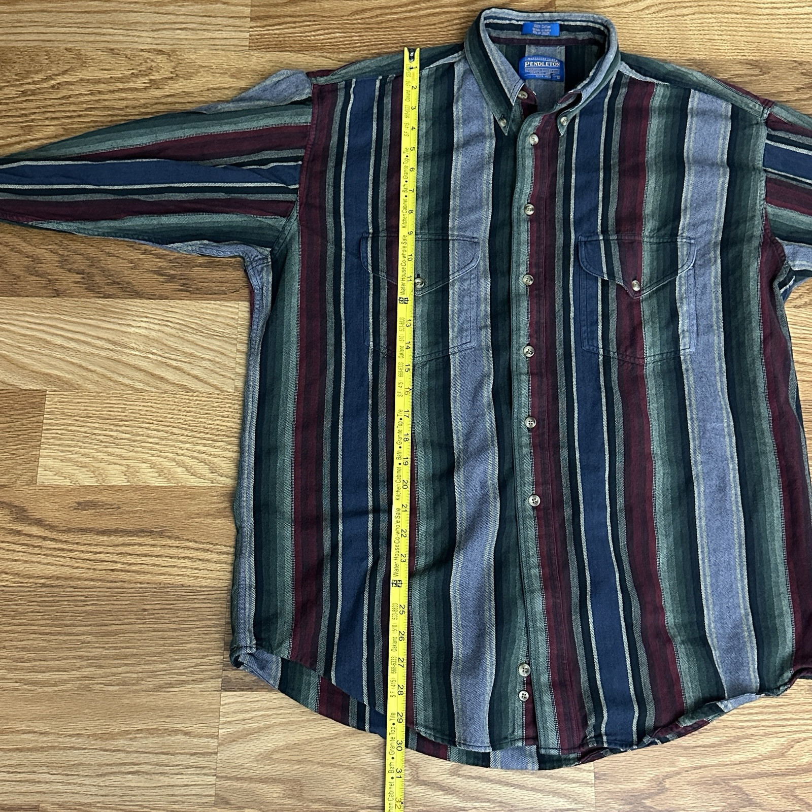 Pendleton Men's Button Down Shirt Multicolored St… - image 9