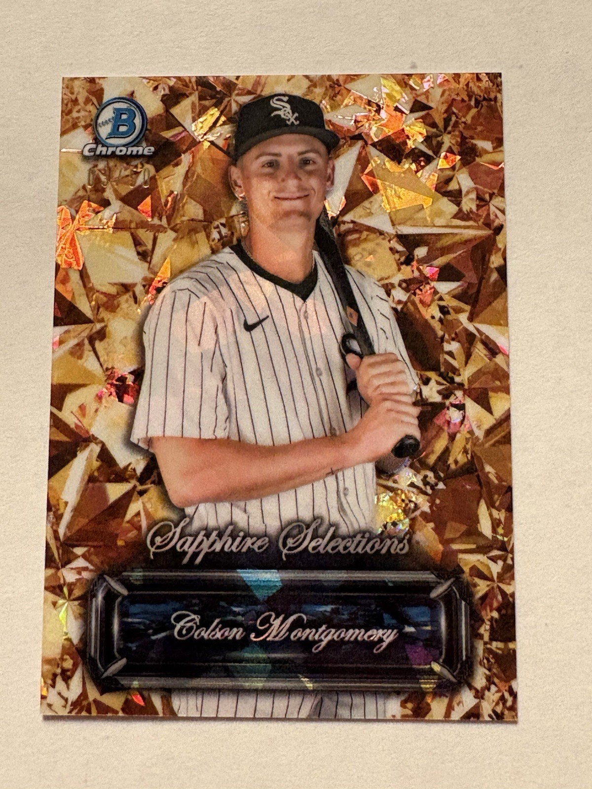 2024 Bowman Chrome Sapphire Colson Montgomery (RC) Sapphire Selections Gold /50