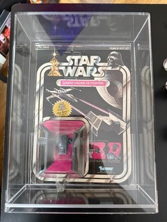Vintage Star Wars Kenner Darth Vader TIE Fighter Die Cast MOC 1977 Carded