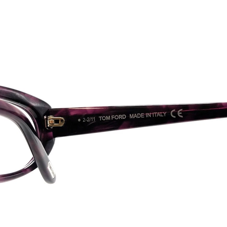 Marco de gafas retro Tom Ford TF5180 púrpura tortuga para mujer 53/16/135 nuevo Foto 4 de 4
