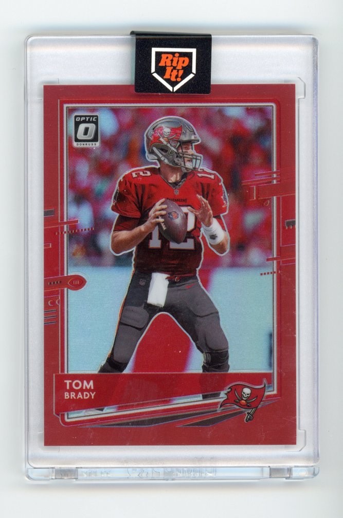 2020 Panini Donruss Optic - Tom Brady #92 Red Prizm /99