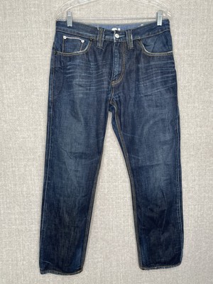 BLUE BLOOD Selvedge Jeans Mens 32 x 32 (31 x 30) Dark Wash Dry