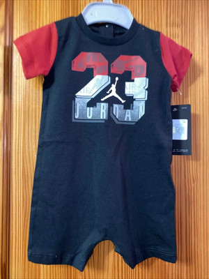 Nike Air Jordan 23 Print Strampler Mütze Body Outfit Kleinkind Baby Jungen