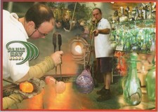 Isle of Wight Postcard: Alum Bay Glass Blowing Workshop Studio Display RR23726