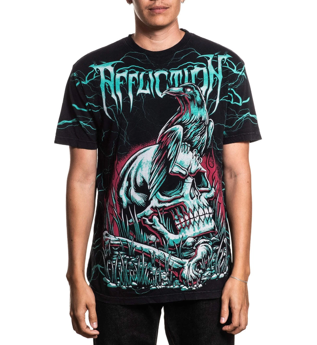 Affliction Men's T-shirt Ghost Image