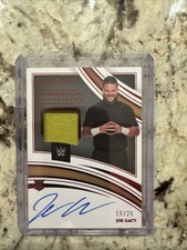 2022 WWE Panini Immaculate Joe Gacy Rookie Card Auto /25 Red Memorabilia