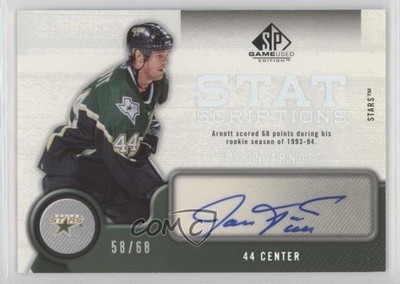 2005-06 SP Game Used Edition Statscriptions 58/68 Jason Arnott #ST-JA Auto 0f5t