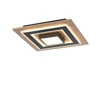 Led Deckenlampe Klein B: 40 Cm Holz Metall Warmweiß 3000 K 2150 Lm Deckenleuchte