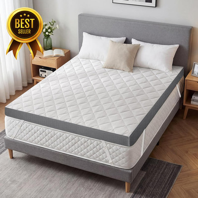 Extra Firm King Mattress Topper 3 Inch High Density Foam Mattress Pad Pain Relie