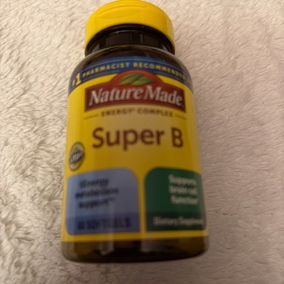 Nature Made Super B Energy Complex Softgels 60 Count Exp 12/2026