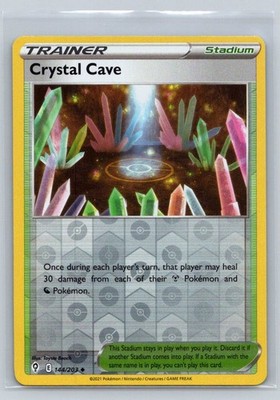2021 Sword & Shield - Evolving Skies Crystal Cave Reverse Holo #144