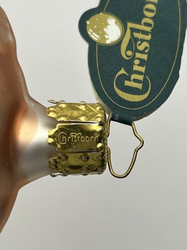 Cocker Spaniel Dog Blown Glass Ornament Christborn Germany 5”Lx2.25”Hx2.5”W - Picture 10 of 11