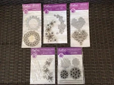 LOT OF 5 CRAFTERS COMPANION STAMP & DIE SETS~Flowers & Butterflies~NEW