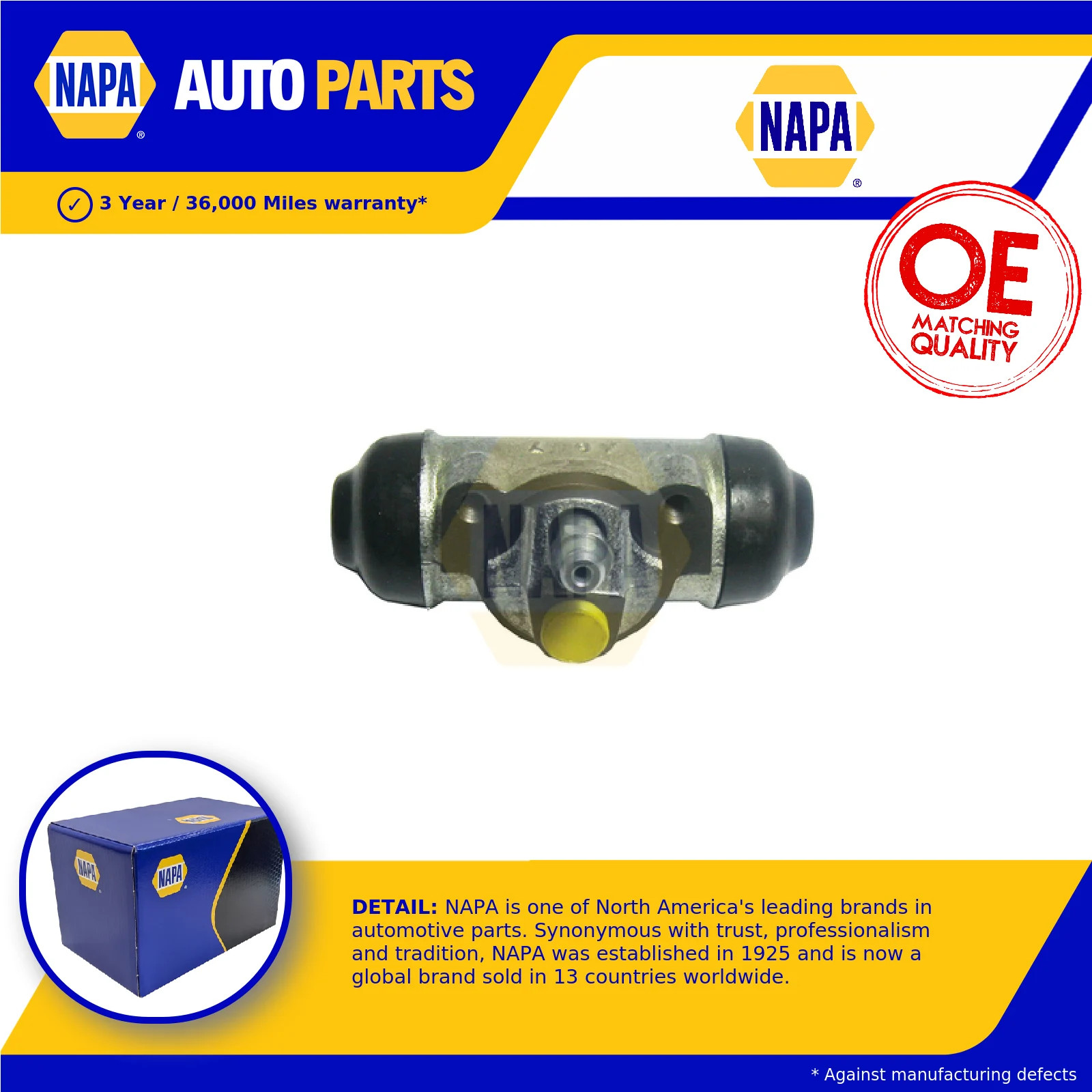 Wheel Cylinder fits TOYOTA HI-ACE Mk4, Mk5 2.5D Rear 2004 on Brake NAPA Quality