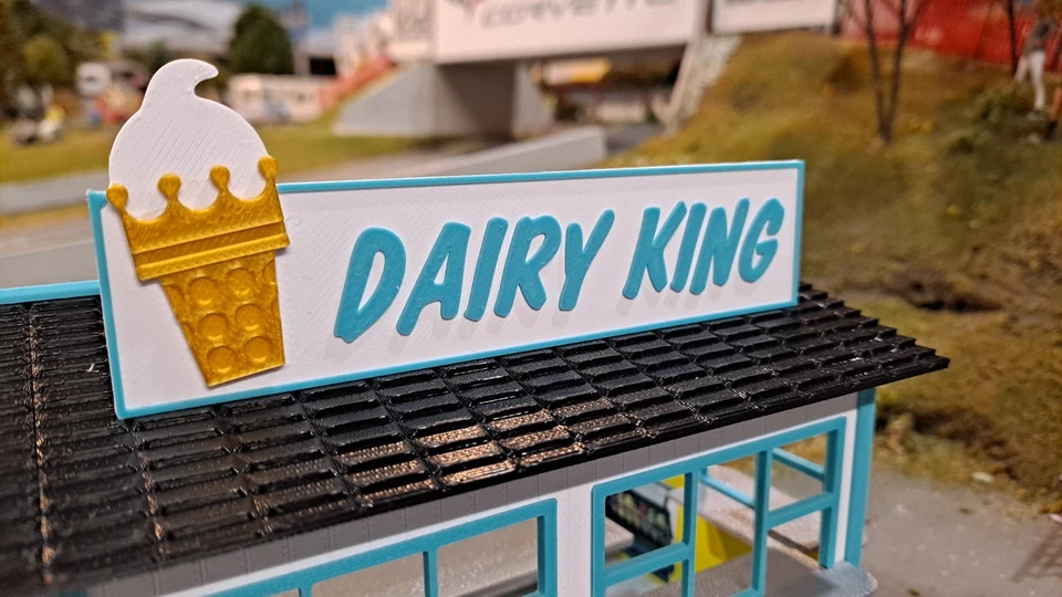 1/32 Scale Concession Building - Dairy King Ice Cream - Scalextric Carrera SCX - Image 4 of 4