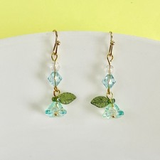 Cute Glass Flower Earrings - Gift Idea