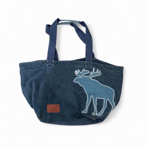 Abercrombie & Fitch Moose Corduroy Cute Retro Preppy Tote Bag