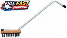 Heavy-Duty Winco Grill & Broiler Cleaning Brush with Scraper – 31" Handle