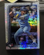 2025 Topps Chrome LogoFractor Leo Jimenez RC Rookie Blue Jays