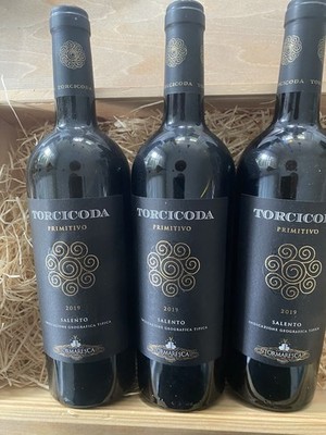 3 Flaschen 2019 er Torcicoda Primitivo Salento IGT von Tormaresca