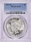 1923-D Peace Silver Dollar PCGS AU-53
