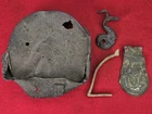 EXCAVATED CIVIL WAR RELICS LOT. CONFEDERATE CANTEEN, FLASK & MORE GRAND ECORE