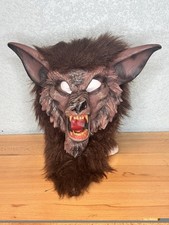 Werewolf Mask Wolf Man Halloween Adult Brown Full 360 Head Realistic