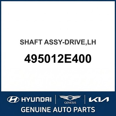 2004-2009 Hyundai Tucson Wellenbaugruppe-Antrieb OEM Neu 495012E400