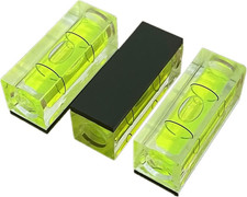 3Pcs Small Square Magnetic Spirit Levels Set Precision Bubble Level Mini Horizon