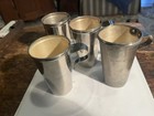 Vintage 1920'S 4 NESTING  Universal Nickel PLATE  GLASS CUPS With Handles — photo 4